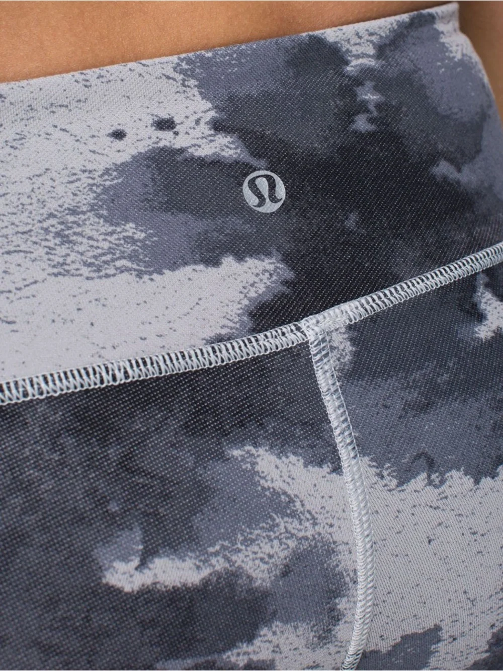 lululemon athletica Tie-Dye High-Rise Leggings - Black & Gray